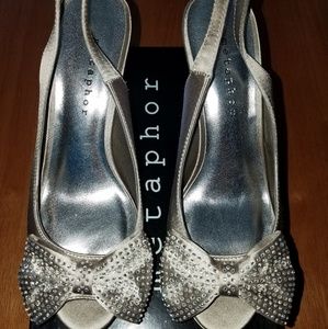 Champagne Nude Studded Pumps